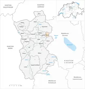 Karte von Wauwil