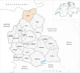 Karte von Weiach