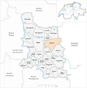 Karte von Wettingen