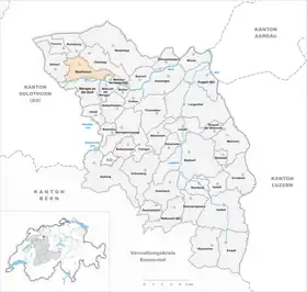 Karte von Wiedlisbach