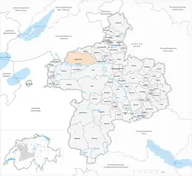 Karte von Wohlen bei Bern