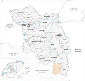 Karte von Wyssachen
