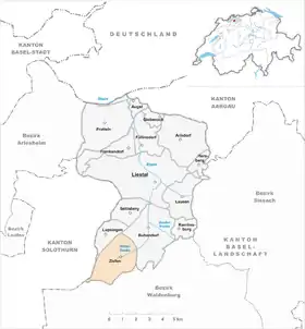 Karte von Ziefen