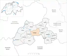 Karte von Zofingen
