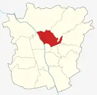 Anklickbare Karte, Geidorf ist hervorgehoben
