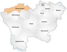 Karte von Niederwangen