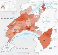 Bezirke des Kantons Waadt bis 31. Dezember 1959