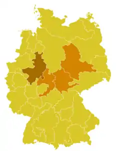Karte der Kirchenprovinz Paderborn