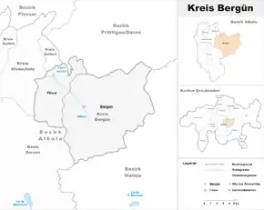 Karte von Bergün