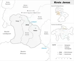 Karte von Jenaz