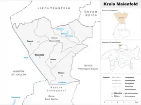 Karte von Maienfeld