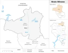 Karte von Olivone