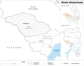 Karte von Onsernone