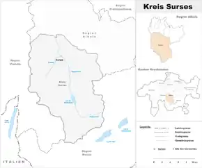 Karte von Surses