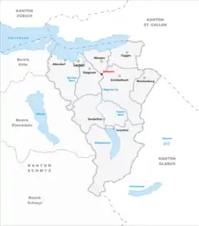 Karte von Siebnen