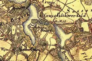 Die Neumühle auf der Tranchotkarte