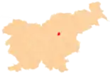 Karte von Slowenien, Position von Občina Prebold hervorgehoben