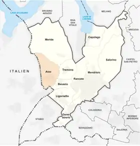 Karte von Arzo