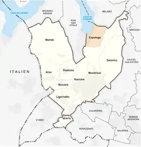 Karte von Capolago