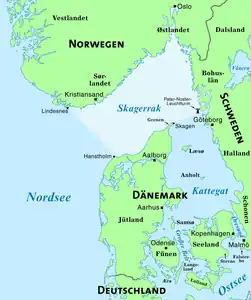 Karte von Skagerrak