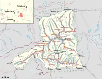 Lage der Venedigergruppe