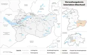 Karte von VerwaltungskreisInterlaken-Oberhasli