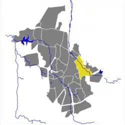 Karte von Klein Windhoek im Stadtgebiet von Windhoek