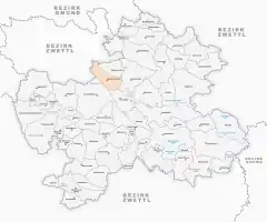 Lage von Unterrabenthan in Zwettl