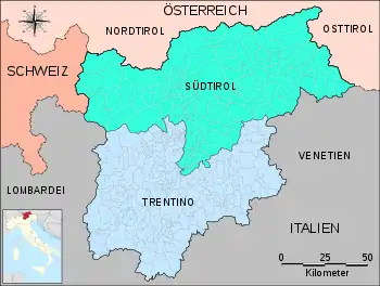 Gemeinden von Trentino-Südtirol