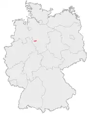 Lage des Bückebergs in Deutschland