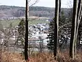 Blick auf die Lengfelden-Siedlung vom Plainberg