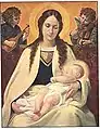 Madonna mit Kind, Postkarte, um 1920