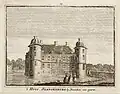 Schloss Slangenburg auf einem alten Stich
