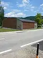 2018 über der Ruine errichteter Schutzbau