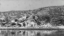 Zerstörtes Gebäude auf Kefalonia