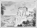 Schloss Lichtenstein (1801) vor dem romantischen Umbau