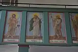 Fresken und Gemälde in der Kirche
