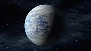 Künstlerische Darstellung von Kepler-69c