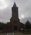 Die Kirche von Ottergem, Vorderansicht
