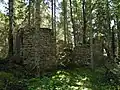 Überreste des 1807 auf der Insel errichteten Gutshauses