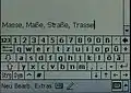 Virtuelle Tastatur auf einem Pocket-PC