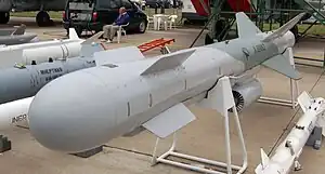 Eine Ch-59MK2 auf der internationalen Messe für Luft- und Raumfahrt