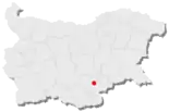 Karte von Bulgarien, Position von Charmanli hervorgehoben