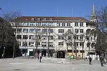 Das Gebäude der Kieler Nachrichten am Asmus-Bremer-Platz