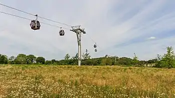 Seilbahn Gärten der Welt in Berlin