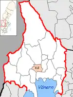 Lage der Gemeinde Kil