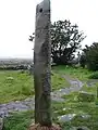 Ogham Stone auf dem Friedhof
