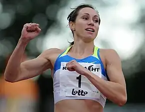 Kim Gevaert schied in 22,86 s im Halbfinale aus