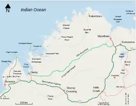 Übersichtskarte Gibb River Road