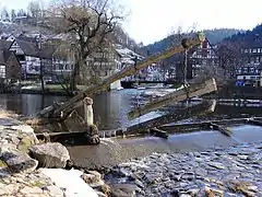Schwallungswehr (Gamber) in Schiltach